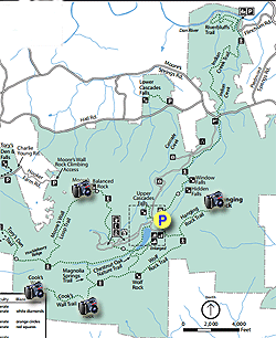 hanging rock state park map Five Peaks Loop Hike hanging rock state park map