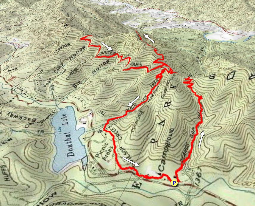 Douthat State Park Trail Map Beards Mountain Hike Douthat State Park Trail Map Beards Mountain Hike